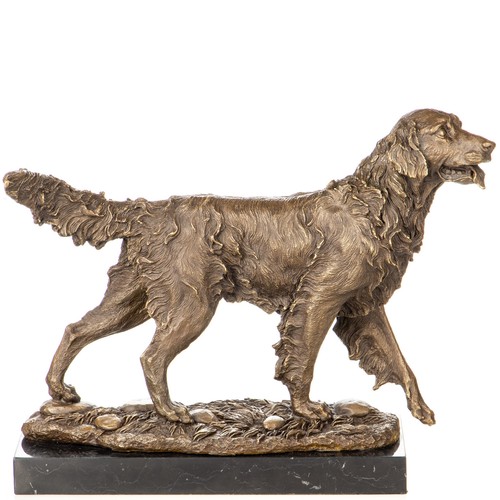 Scultura bronzo cane - bronzo, da